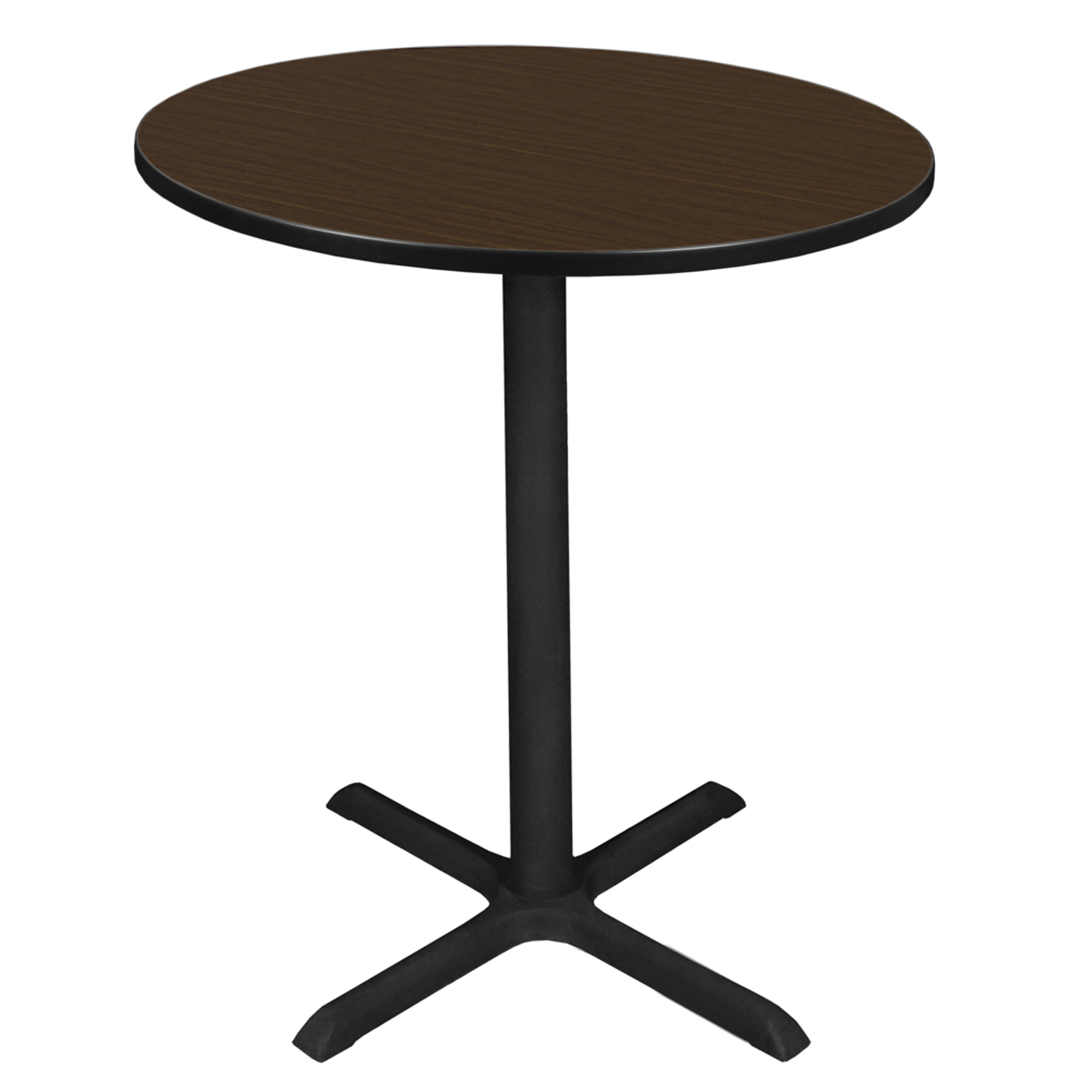 Regency Furniture Cain Medium Square Cafe Table — 36in., Neo Walnut, X-Base, Model# TCB36RNDNW